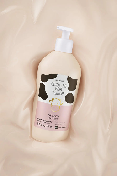 O Boticário Cuide-Se Bem De Leite Delight Moisturizing Body Lotion 400ml
